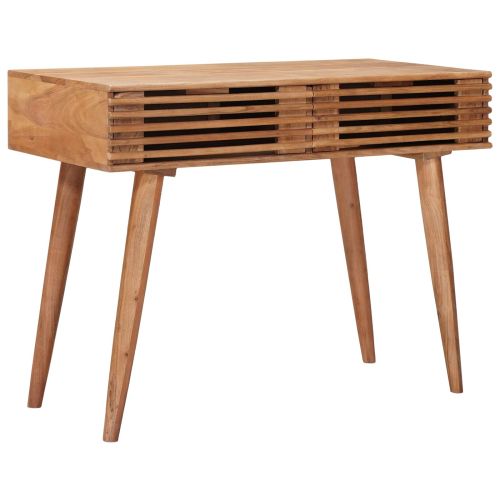 Бюро с чекмедже със съхранение Естествен 100 x 48 x 76 см