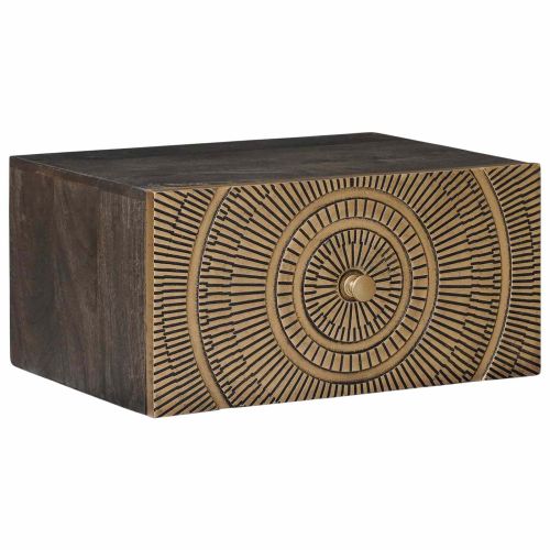 Нощен шкаф Месинг 40 x 30 x 20 см