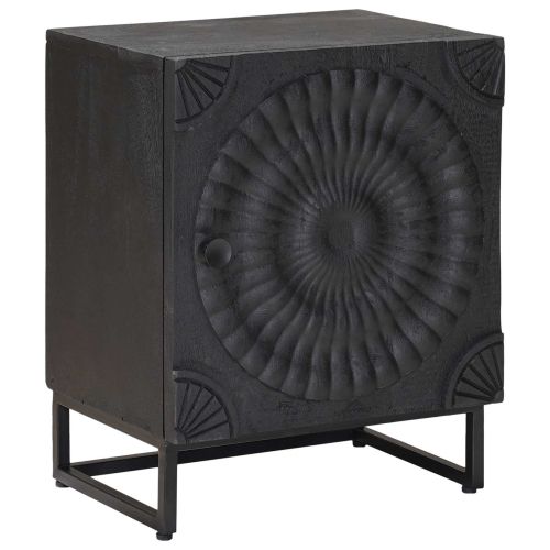 Нощен шкаф Черен 40 x 30 x 50 cm