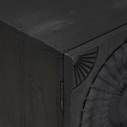 ТВ шкаф Черен 105 x 30 x 54 см