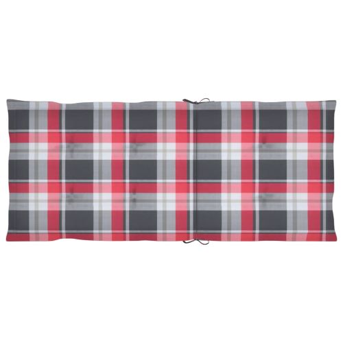 Градински накланящи се столове 6 бр с възглавници акация масив