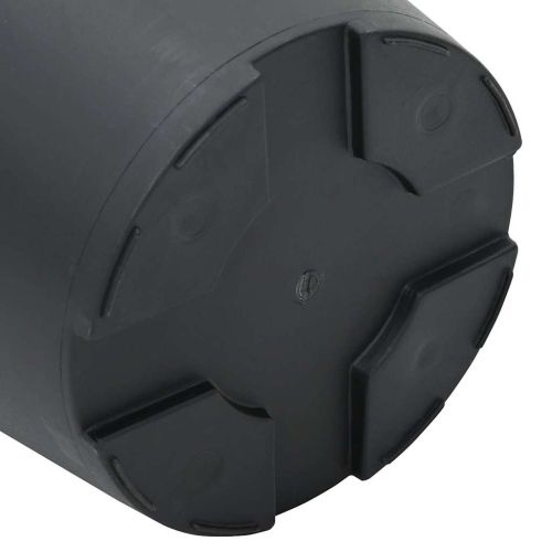 Кръгла саксия за цветя 6 pcs Черно Ø 17 x 14 см Пластмаса