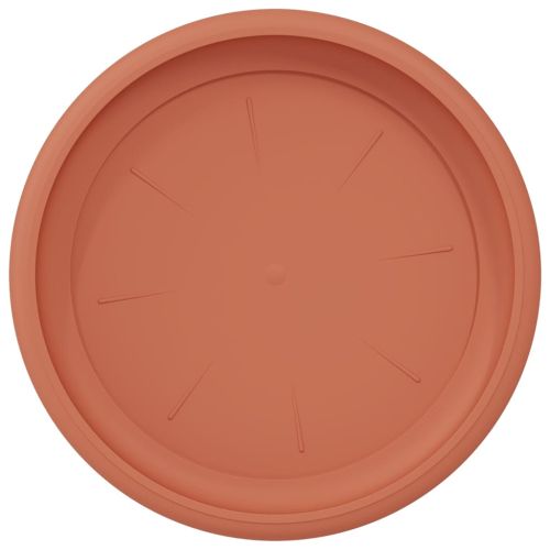 Кръгъл поднос за цветя 24 pcs Червено тухла Ø 14 x 2 см