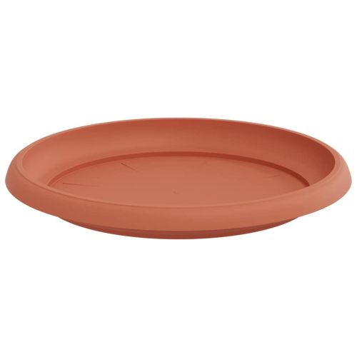 Кръгъл поднос за цветя 24 pcs Червено тухла Ø 21,5 x 2,5 см