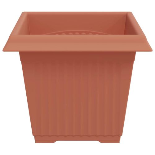 Квадратна цветна саксия 6 pcs Червено тухла 33 x 33 x 26 см