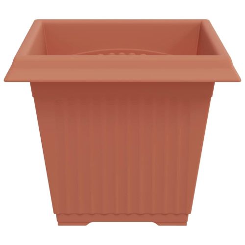Квадратна цветна саксия 6 pcs Червено тухла 38 x 38 x 30 см