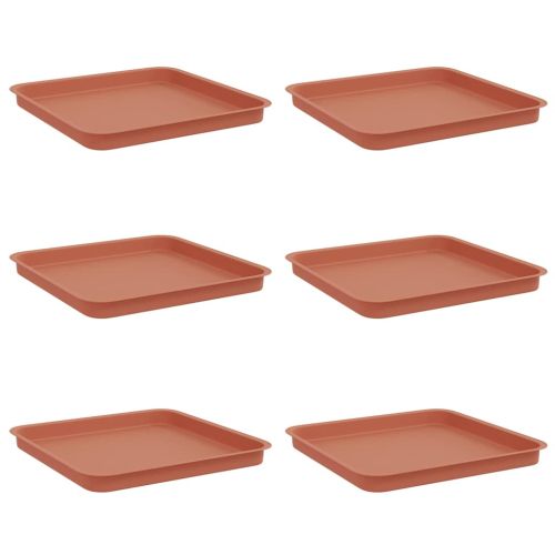 Квадратен цветен поднос 6 pcs Червено тухла 36 x 36 x 2.5 см