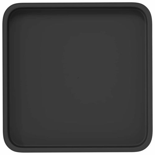 Квадратен цветен поднос 6 pcs Черно 36 x 36 x 2.5 см Пластмаса
