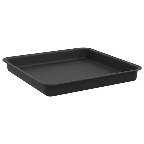 Квадратен цветен поднос 24 pcs Черно 18 x 18 x 2 см Пластмаса