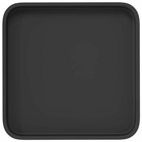 Квадратен цветен поднос 24 pcs Черно 21 x 21 x 2 см Пластмаса