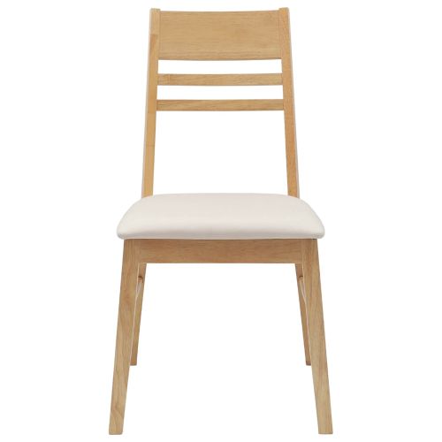 Обедени столове 2 pcs Естествен 43 x 54 x 89 см