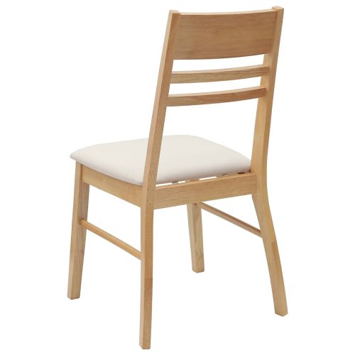 Обедени столове 2 pcs Естествен 43 x 54 x 89 см