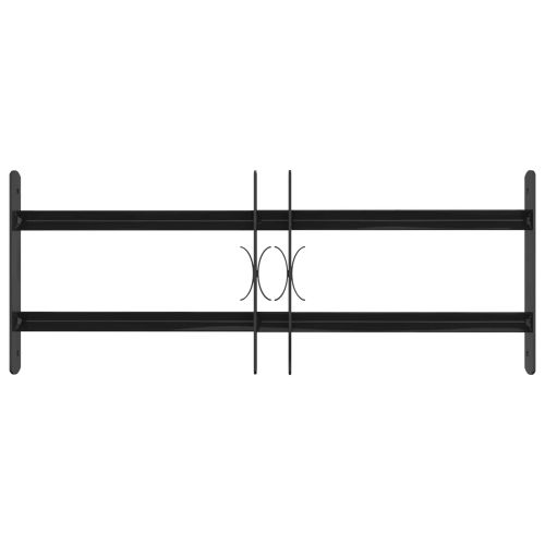 Прозоречна решетка 76 x 30 см Прахово боядисана стомана Черно