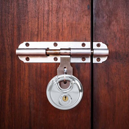 Заключващи катинари с ключове 2 pcs Сребрист 8 x 2.8 x 8 см