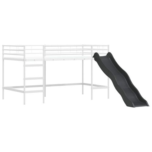 Легло на двуетажно легло за деца Бял и син 80 x 200 cm Метал
