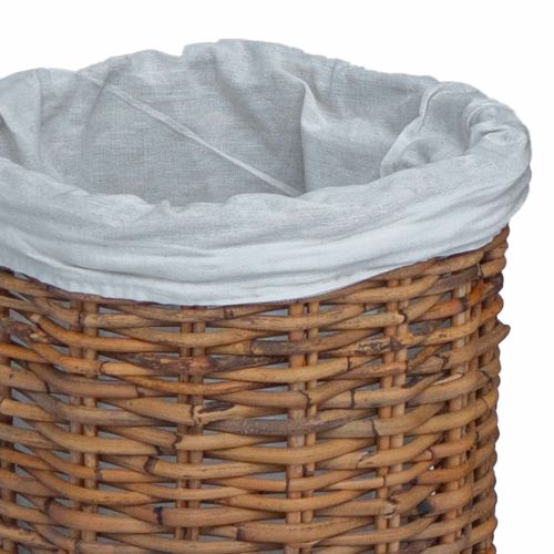 Кошница за Пране 2 pcs Кафяво Кубу Ратан