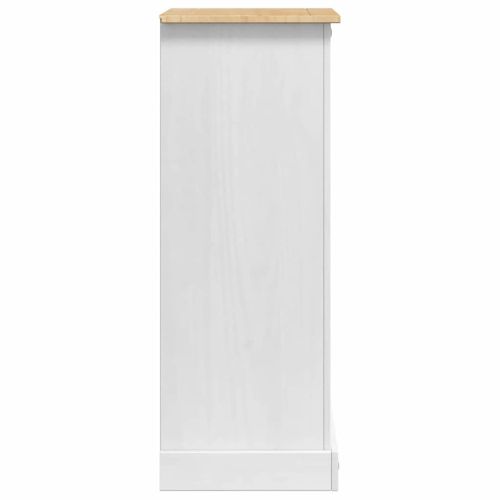 Нощно шкафче Corona Бяло 53 x 39 x 103 cm Солидно борово дърво