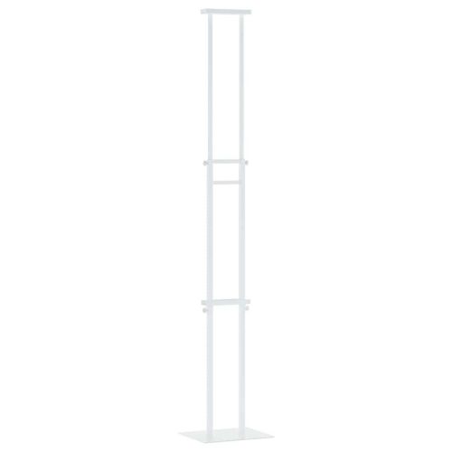 Стендове за търговски прояви Бяло 30 x 23,5 x 210 см Стомана