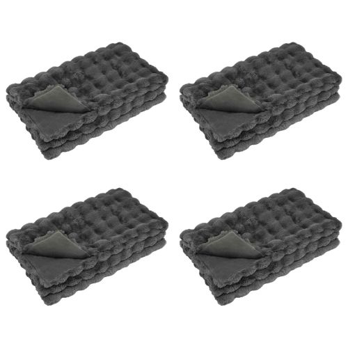 Анти-слип изкуствено одеяло от заешка козина Olite 4 pcs