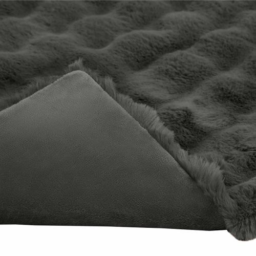 Анти-слип изкуствено одеяло от заешка козина Olite 4 бр.