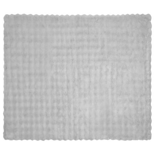 Анти-слип изкуствено одеяло от заешка козина Olite 4 pcs Сиво