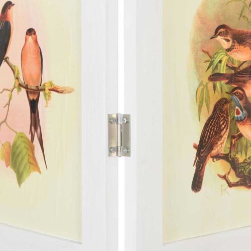 Ромdivider панел Бяло 141,5 x 165 см МДФ