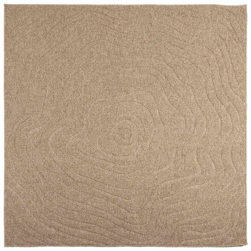 Килими за помещение Муаре AGIRA Естествен 200 x 200 cm