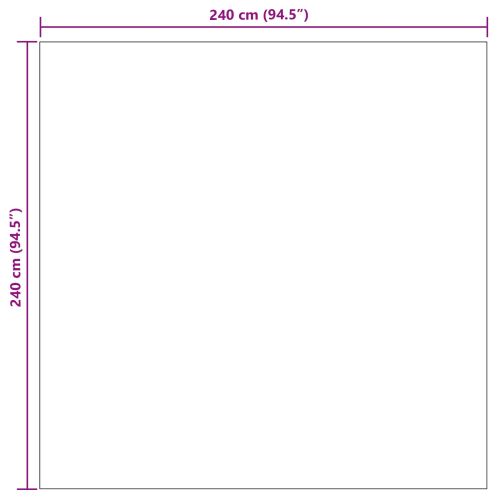 Килими за помещение Квадратна GALATI Сив 240 x 240 cm Полиестер