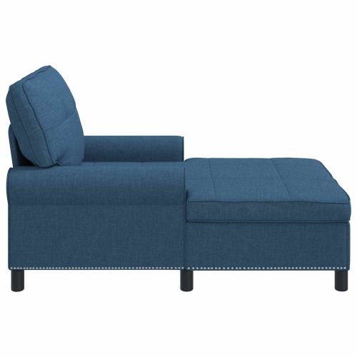 Шезлонг Лаунж Синьо текстил 91 x 157 x 91 см