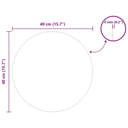 Стенни огледала Кръгла Ø 40 cm закалено стъкло