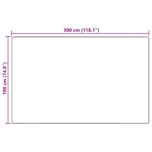Каса за килим MARSA Бежово 190 x 300 см Полиестер и PVC