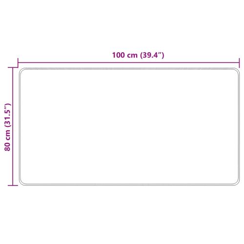 Каса за килим MARSA Жълто 80 x 100 cm Полиестер и PVC