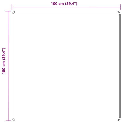 Каса за килим MARSA Жълто 100 x 100 cm Полиестер и PVC