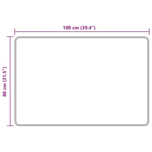 Каса за килим MARSA Бяло 80 x 100 cm Полиестер и PVC