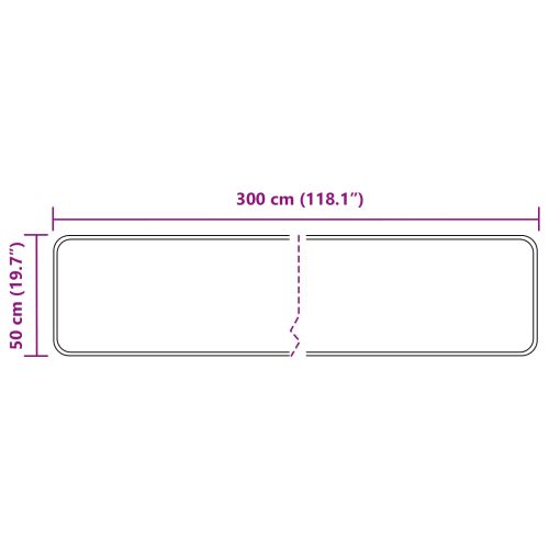 Каса за килим MARSA Сиво 50 x 300 см Полиестер и PVC