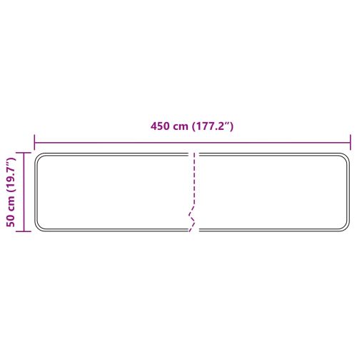 Каса за килим MARSA Сив 50 x 450 см Полиестер и PVC