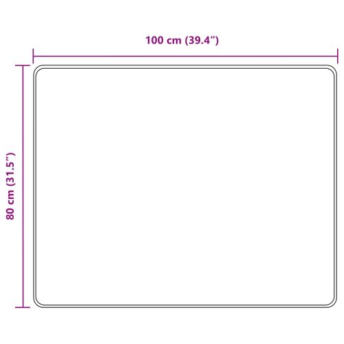 Каса за килим MARSA Сив 80 x 100 cm Полиестер и PVC