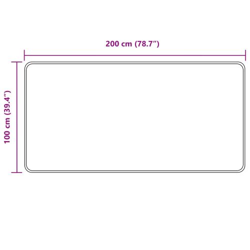 Каса за килим MARSA Сиво 100 x 200 cm Полиестер и PVC