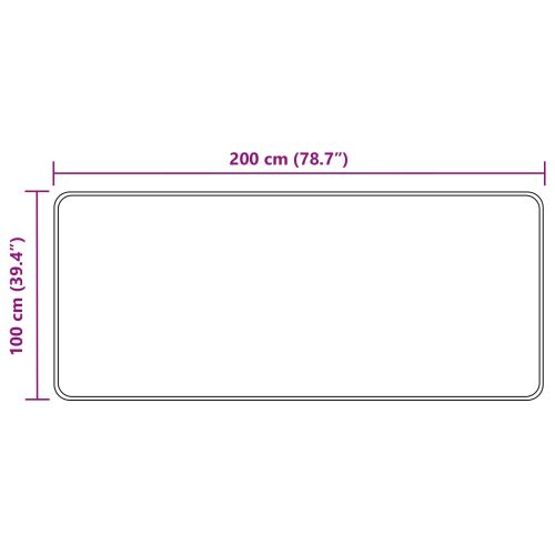 Каса за килим MARSA Черно 100 x 200 cm Полиестер и PVC