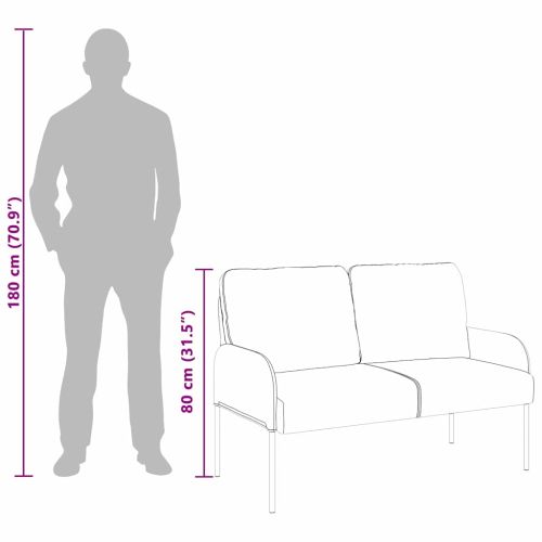 Дивани с възглавница 110cm Таупе Шперплат