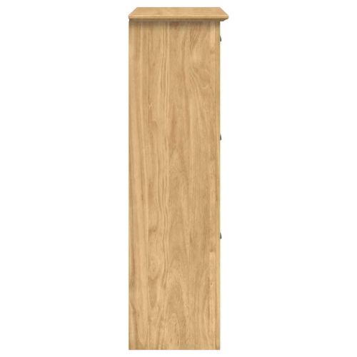 Шкаф за обувки с чекмедже BODO Меден кафяв 80 x 35 x 118 см