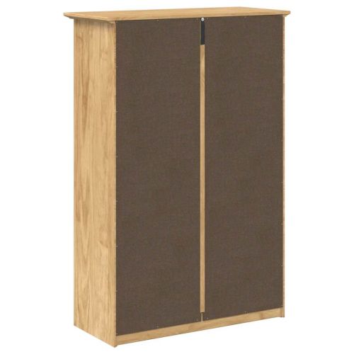 Шкаф за обувки с чекмедже BODO Меден кафяв 80 x 35 x 118 см