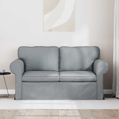 Диван Светлосиво 155 x 82 x 80 см текстил