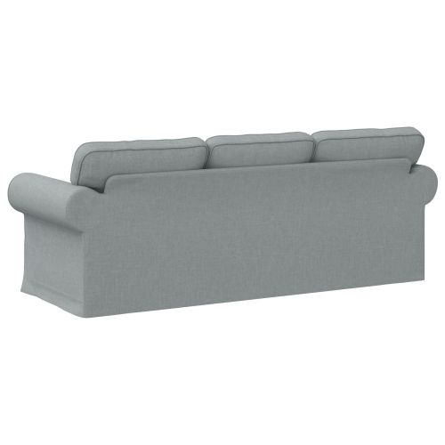 Диван Светлосиво 215 x 82 x 80 см текстил