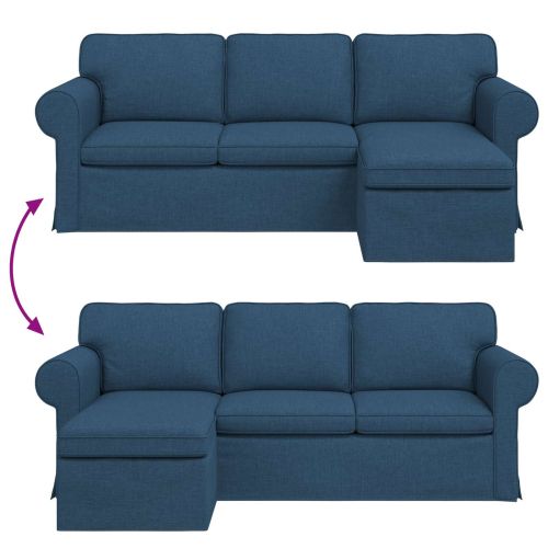 Диван Синьо 215 x 138 x 80 см текстил