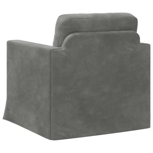 Диван Тъмен сив 78 x 78 x 80 см Кадифе