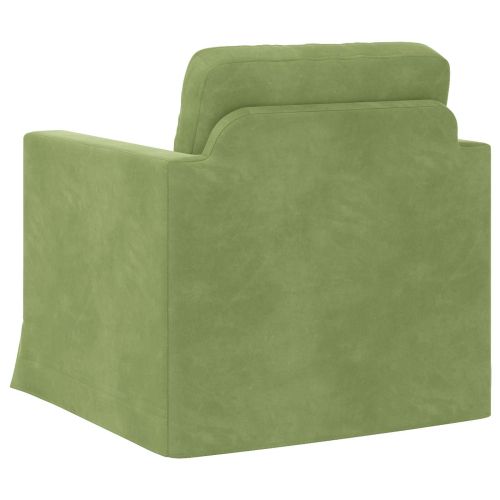 Диван Светло зелено 78 x 78 x 80 см Кадифе