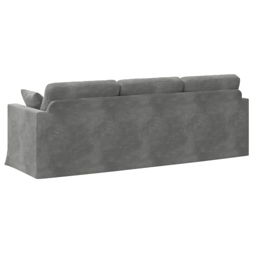 Диван Тъмен сив 228 x 78 x 80 см Кадифе