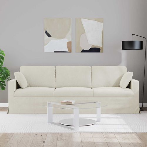 Диван Крем 228 x 78 x 80 см Кадифе