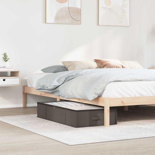 Кутия за съхранение с прозрачна горна част 6 pcs Сиво